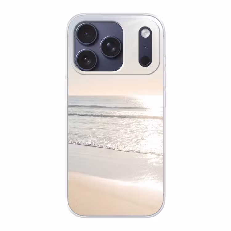 Zee - Zon - Zand Telefoonhoesje iPhone 17 Pro klein -3d
