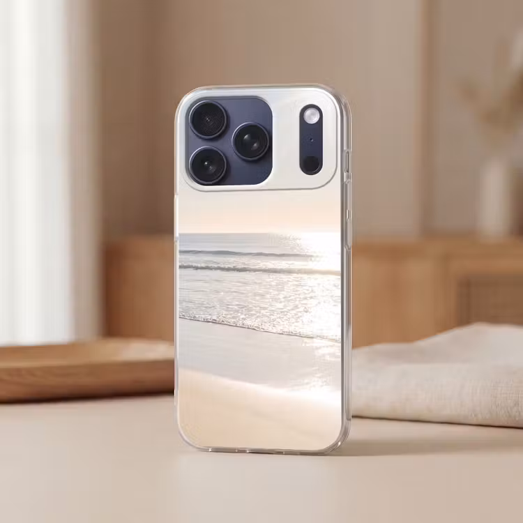 Zee - Zon - Zand Telefoonhoesje iPhone 17 Pro klein -sfeer2