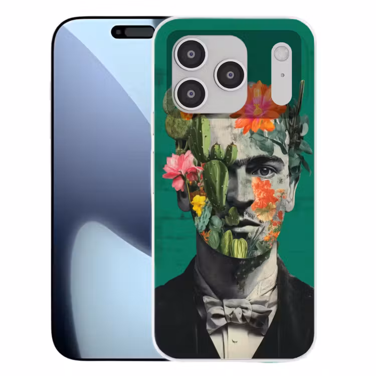 Man - Planten - Groen Telefoonhoesje iPhone 17 Pro klein -3d