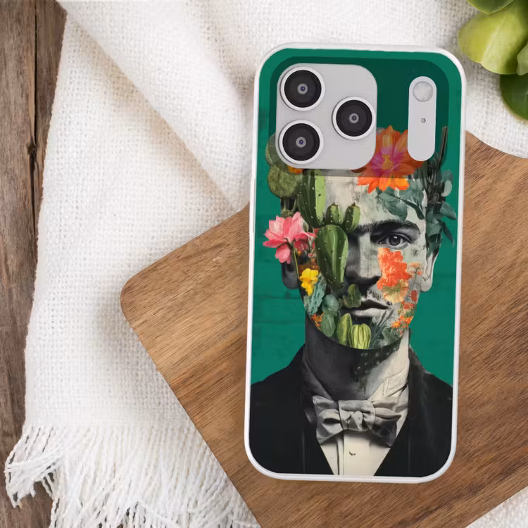 Man - Planten - Groen Telefoonhoesje iPhone 17 Pro klein -sfeer1