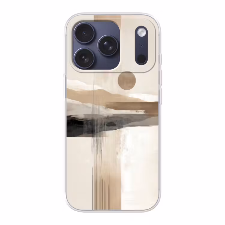 Minimalistisch - Landschap - Dimensie Telefoonhoesje iPhone 17 Pro klein -3d