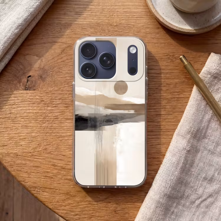 Minimalistisch - Landschap - Dimensie Telefoonhoesje iPhone 17 Pro klein -sfeer1