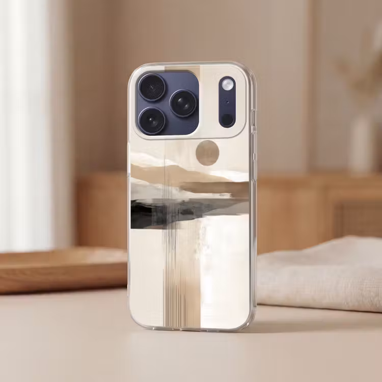 Minimalistisch - Landschap - Dimensie Telefoonhoesje iPhone 17 Pro klein -sfeer2
