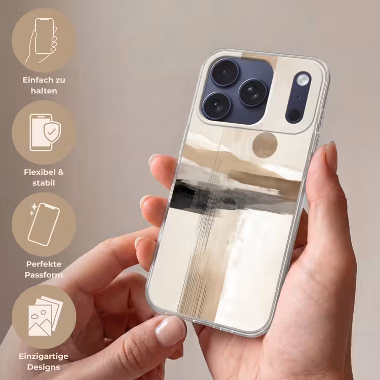 Minimalistisch - Landschap - Dimensie Telefoonhoesje iPhone 17 Pro klein -sfeer3_DE