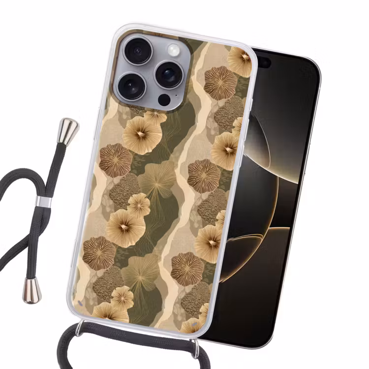 Abstract - Modern - Groen Hoesje iPhone 16 Pro Max met koord klein 804 -sfeer1