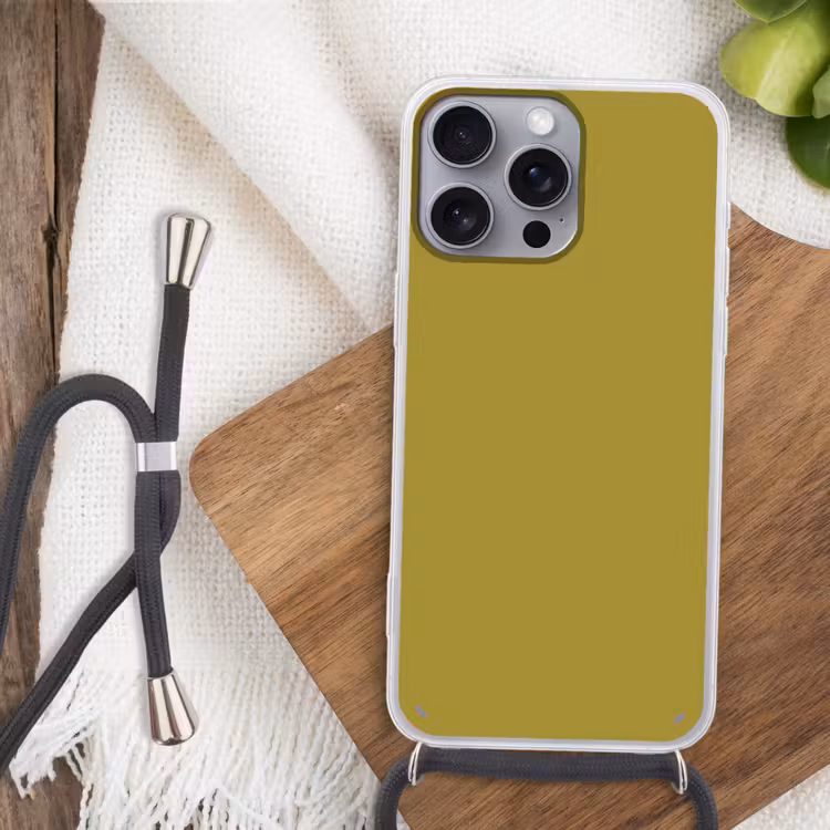 Antique - Moss - Groen Hoesje iPhone 16 Pro Max met koord klein 804 -sfeer4