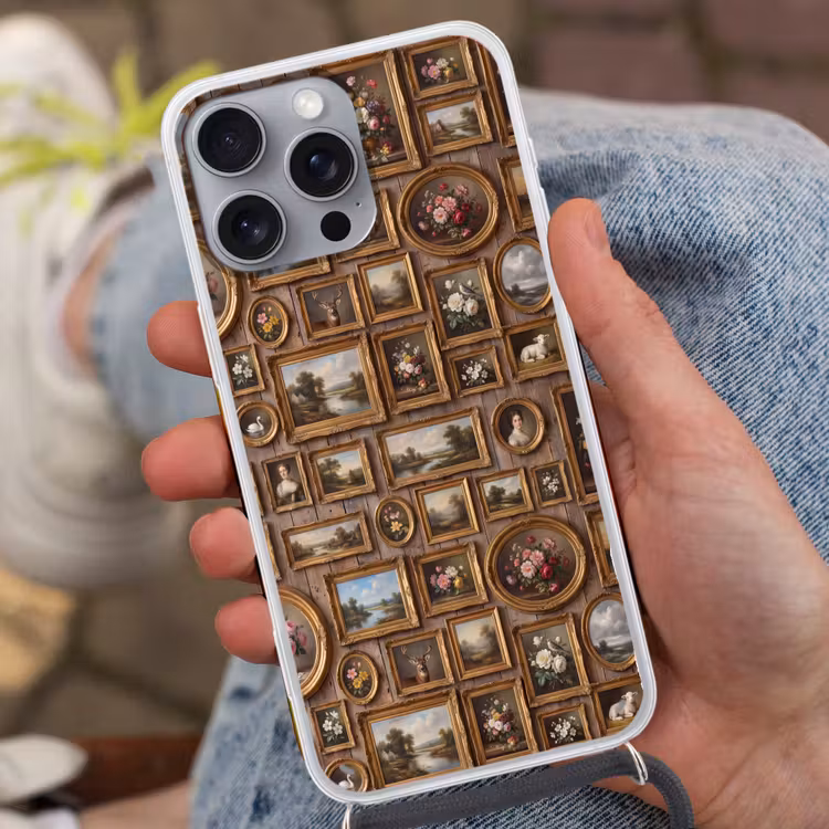 Bloemen - Rozen - Klassiek - Vaas - Kleurrijk Hoesje iPhone 16 Pro Max met koord klein -sfeer3