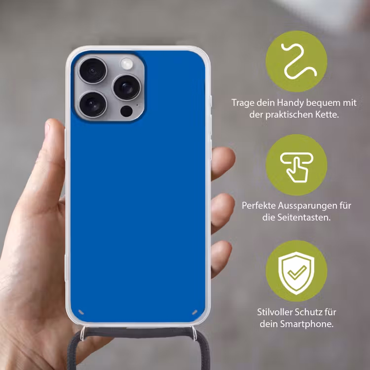 Classic - Azure - Blauw Hoesje iPhone 16 Pro Max met koord klein 804 -sfeer2_DE