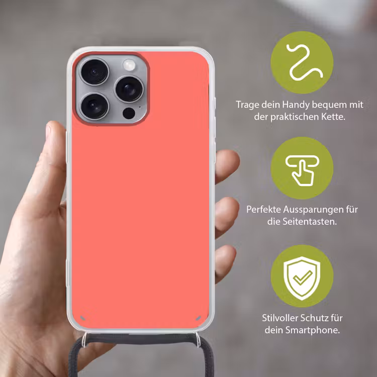 Coral - Punch - Koraal Hoesje iPhone 16 Pro Max met koord klein 804 -sfeer2_DE