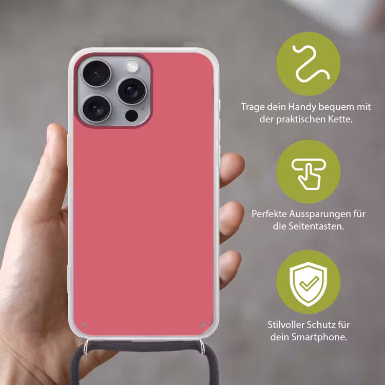Crimson - Rose - Roze Hoesje iPhone 16 Pro Max met koord klein 804 -sfeer2_DE