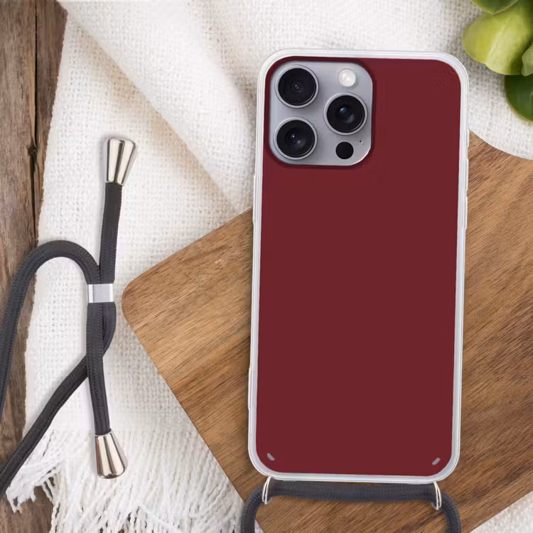 Dark - Garnet - Rood Hoesje iPhone 16 Pro Max met koord klein 804 -sfeer4