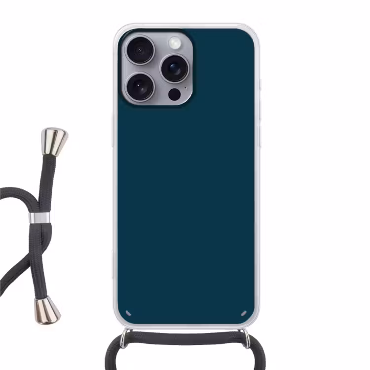 Dark - Indigo - Blauw Hoesje iPhone 16 Pro Max met koord klein 804 -3d
