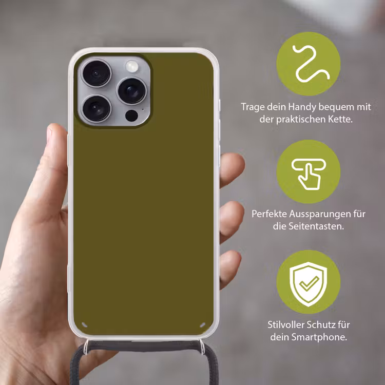 Dark - Olive - Groen Hoesje iPhone 16 Pro Max met koord klein 804 -sfeer2_DE