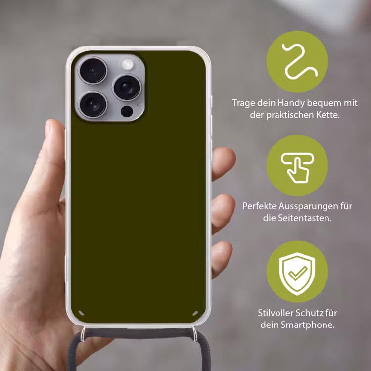 Dark - Olive - Groen Hoesje iPhone 16 Pro Max met koord klein 804 -sfeer2_DE