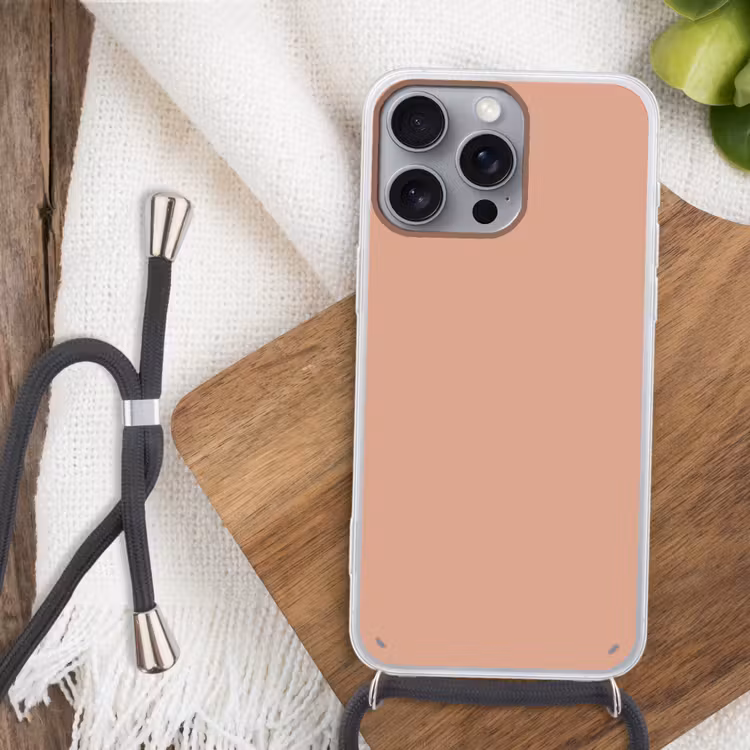 Dusty - Rose - Roze Hoesje iPhone 16 Pro Max met koord klein 804 -sfeer4