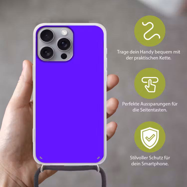Electric - Indigo - Paars Hoesje iPhone 16 Pro Max met koord klein 804 -sfeer2_DE