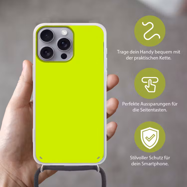 Electric - Lemon - Geel Hoesje iPhone 16 Pro Max met koord klein 804 -sfeer2_DE