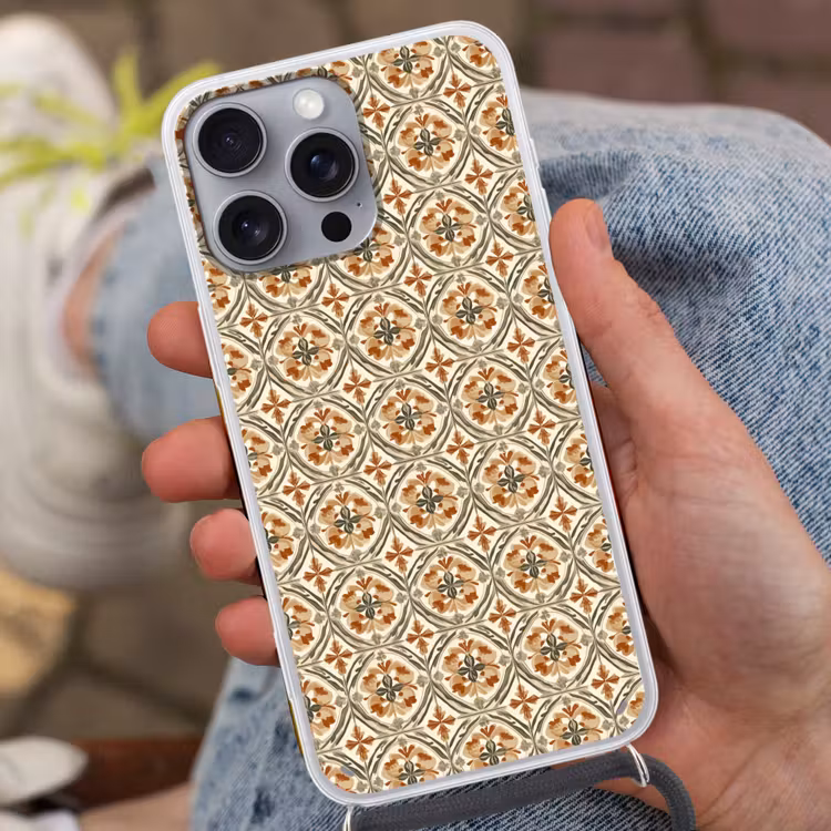 Elegant - Antiek - Kleurrijk Hoesje iPhone 16 Pro Max met koord klein 804 -sfeer3