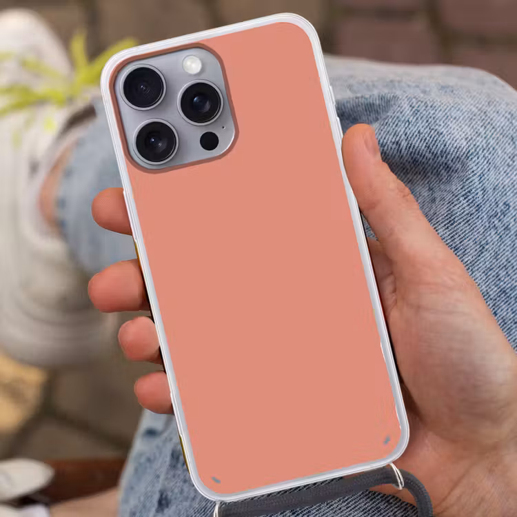 Earthy - Rose - Koraal Hoesje iPhone 16 Pro Max met koord klein 804 -sfeer3