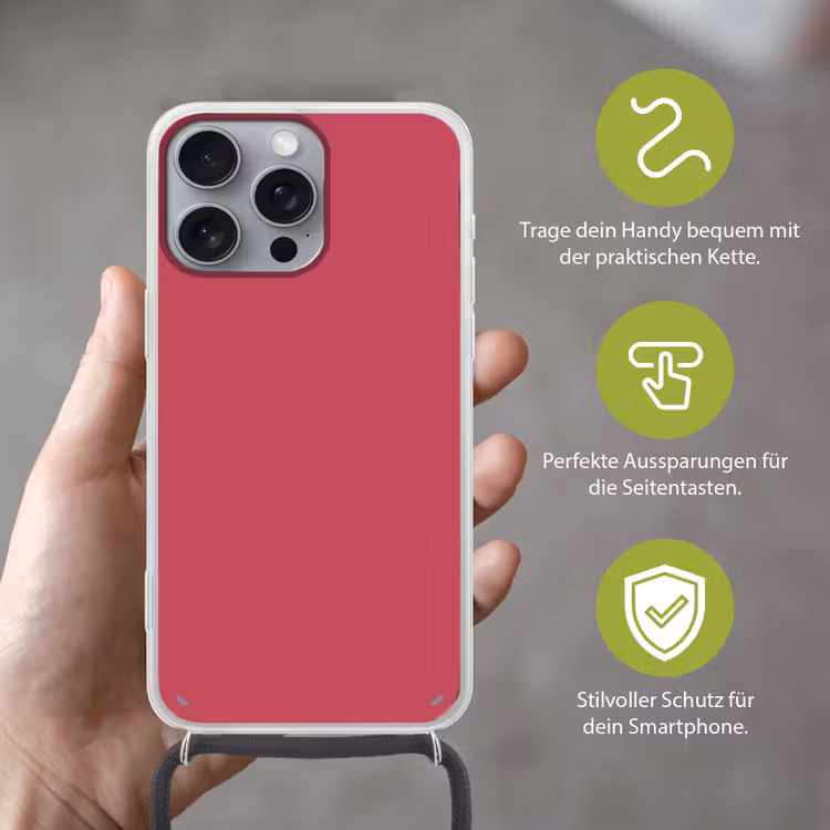 Bold - Berry - Rood Hoesje iPhone 16 Pro Max met koord klein 804 -sfeer2_DE