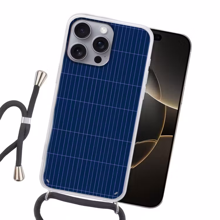 Tegels - Langwerpig - Blauw Hoesje iPhone 16 Pro Max met koord klein 804 -sfeer1
