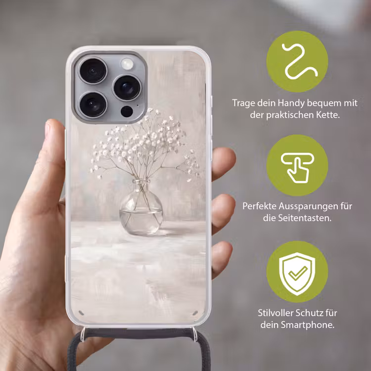 Gipskruid - Vaas - Wit Hoesje iPhone 16 Pro Max met koord klein -sfeer2_DE