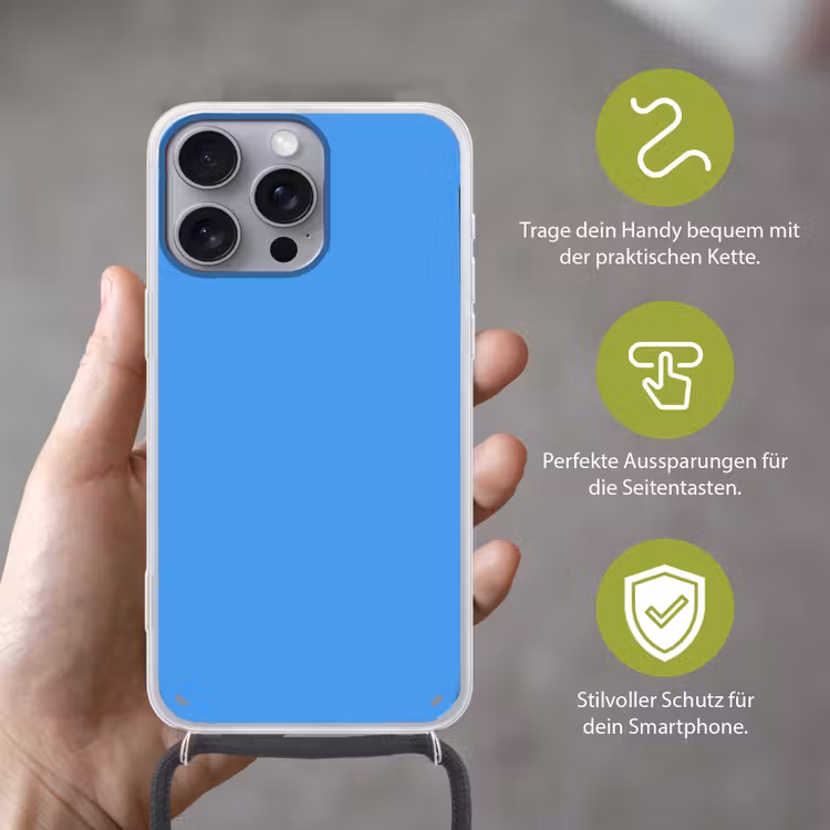 Bright - Azure - Blauw Hoesje iPhone 16 Pro Max met koord klein 804 -sfeer2_DE