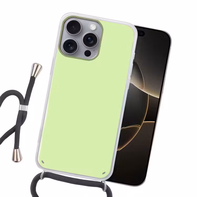 Light - Lime - Groen Hoesje iPhone 16 Pro Max met koord klein 804 -sfeer1