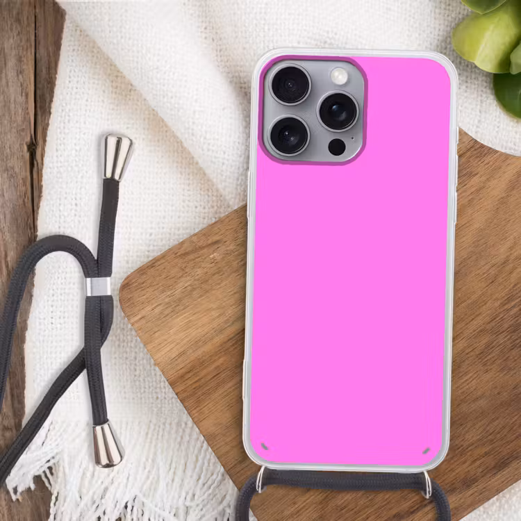 Bright - Orchid - Roze Hoesje iPhone 16 Pro Max met koord klein 804 -sfeer4