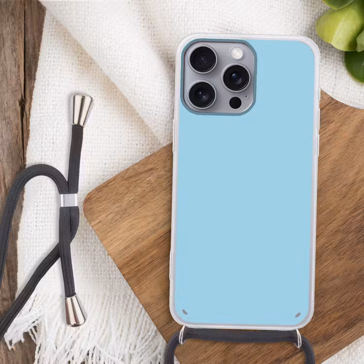 Ice - Blue - Blauw Hoesje iPhone 16 Pro Max met koord klein 804 -sfeer4