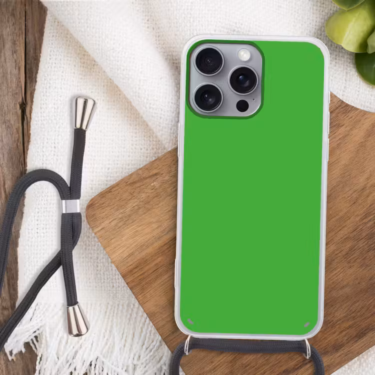 Kelly - Green - Groen Hoesje iPhone 16 Pro Max met koord klein 804 -sfeer4