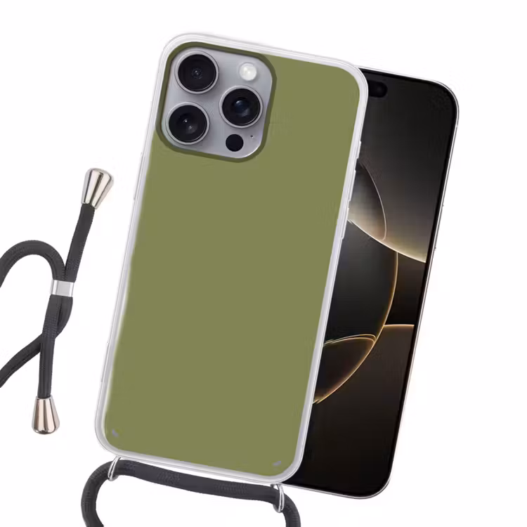 Herbal - Matcha - Groen Hoesje iPhone 16 Pro Max met koord klein 804 -sfeer1