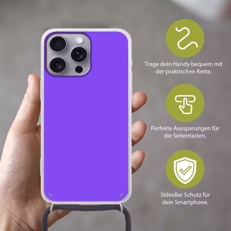 Vivid - Violet - Paars Hoesje iPhone 16 Pro Max met koord klein 804 -sfeer2_DE