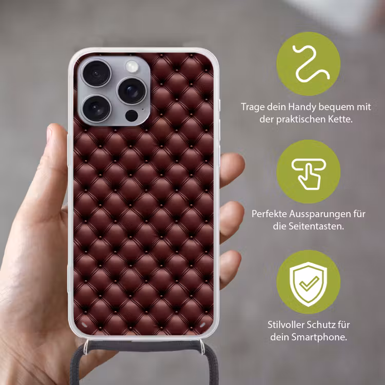 Leer - Patroon - Bordeaux Hoesje iPhone 16 Pro Max met koord klein 804 -sfeer2_DE
