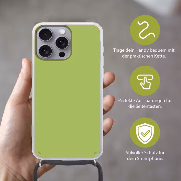 Lime - Glow - Groen Hoesje iPhone 16 Pro Max met koord klein 804 -sfeer2_DE