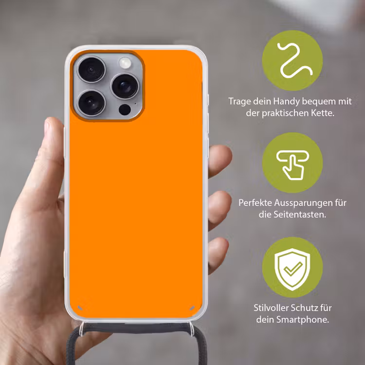 Marigold - Glow - Oranje Hoesje iPhone 16 Pro Max met koord klein 804 -sfeer2_DE