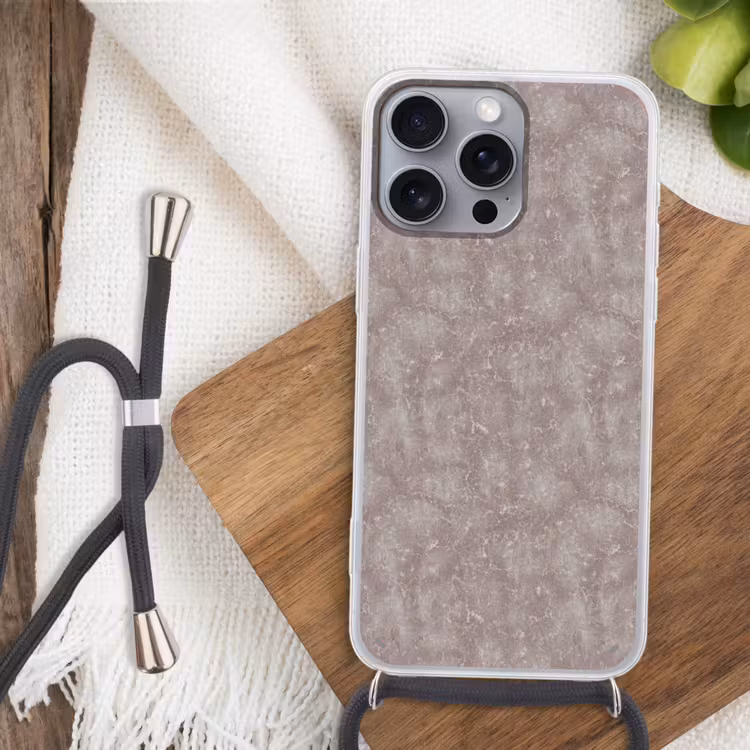 Marmer - Patroon - Mauve Hoesje iPhone 16 Pro Max met koord klein 804 -sfeer4