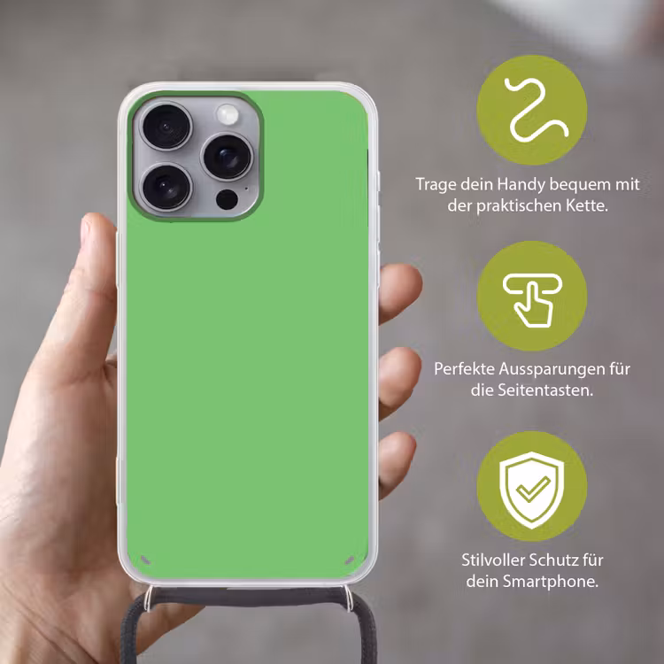 Meadow - Green - Groen Hoesje iPhone 16 Pro Max met koord klein 804 -sfeer2_DE