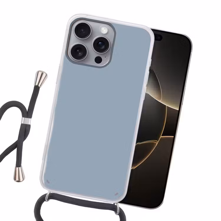 Mellow - Breeze - Blauw Hoesje iPhone 16 Pro Max met koord klein 804 -sfeer1