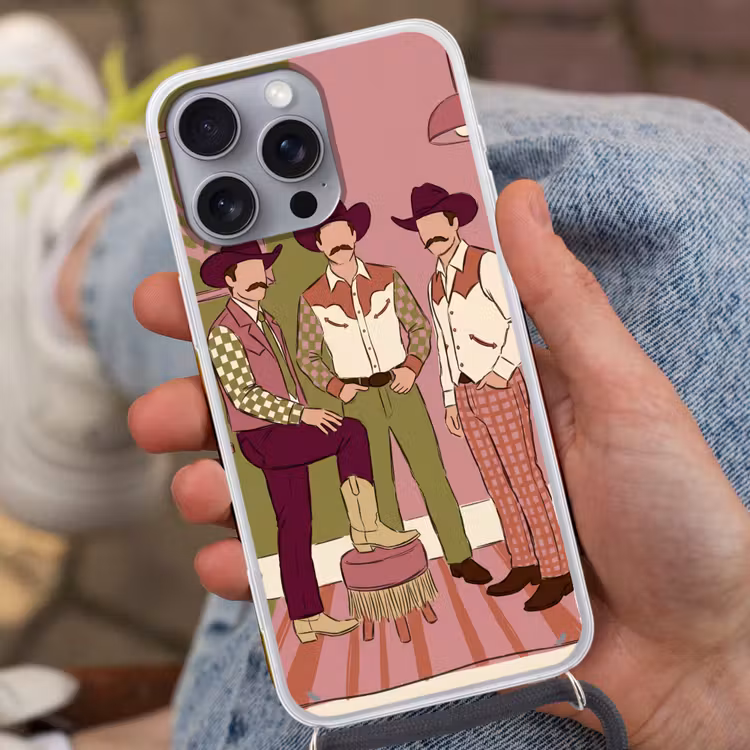 Mensen - Mannen - Hoeden - Retro - Interieur Hoesje iPhone 16 Pro Max met koord klein -sfeer3