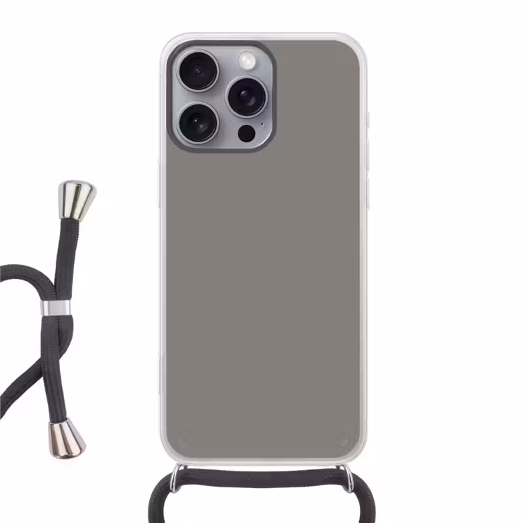 Mineral - Grey - Grijs Hoesje iPhone 16 Pro Max met koord klein 804 -3d