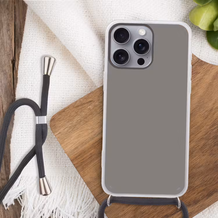 Mineral - Grey - Grijs Hoesje iPhone 16 Pro Max met koord klein 804 -sfeer4