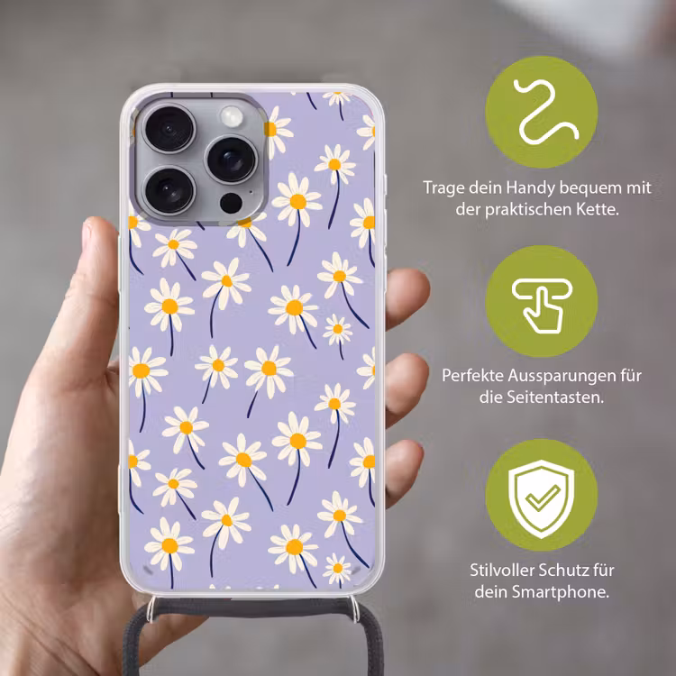 Modern - Madelief - Paars Hoesje iPhone 16 Pro Max met koord klein 804 -sfeer2_DE