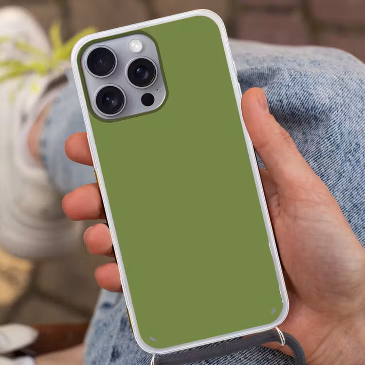 Moss - Green - Groen Hoesje iPhone 16 Pro Max met koord klein 804 -sfeer3