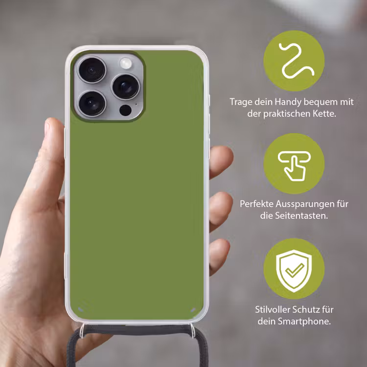 Moss - Green - Groen Hoesje iPhone 16 Pro Max met koord klein 804 -sfeer2_DE