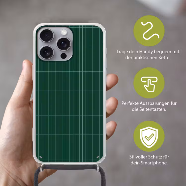 Patroon - Tegels - Donkergroen Hoesje iPhone 16 Pro Max met koord klein 804 -sfeer2_DE