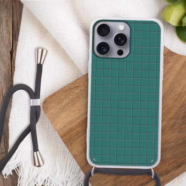 Patroon - Patroon - Smaragd Hoesje iPhone 16 Pro Max met koord klein 804 -sfeer4