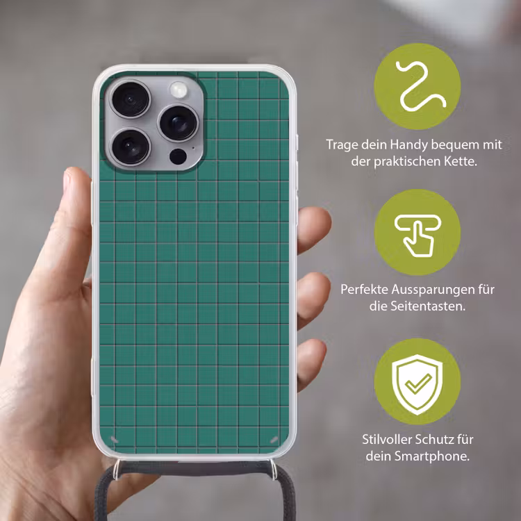 Patroon - Patroon - Smaragd Hoesje iPhone 16 Pro Max met koord klein 804 -sfeer2_DE
