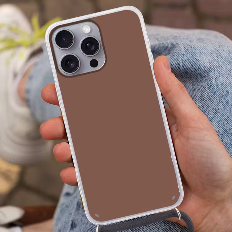 Muted - Chestnut - Bruin Hoesje iPhone 16 Pro Max met koord klein 804 -sfeer3