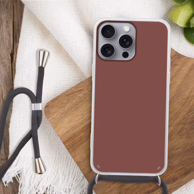 Muted - Raisin - Rood Hoesje iPhone 16 Pro Max met koord klein 804 -sfeer4